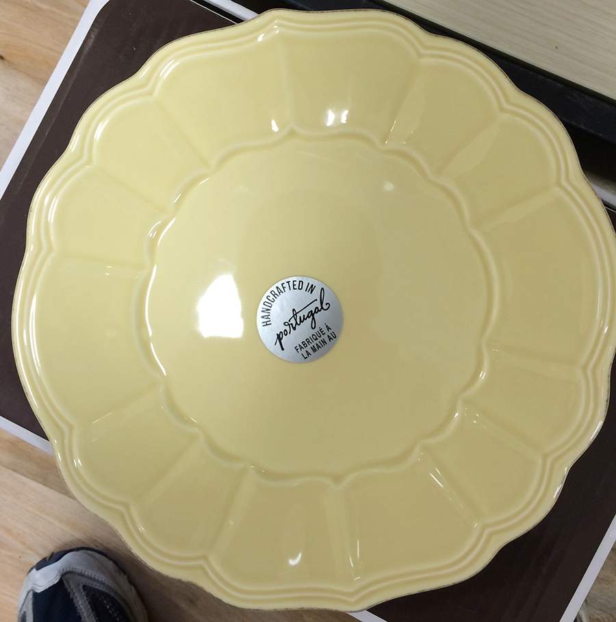 Catarina de Braganca Beige Dinner Plate by Matceramica-1