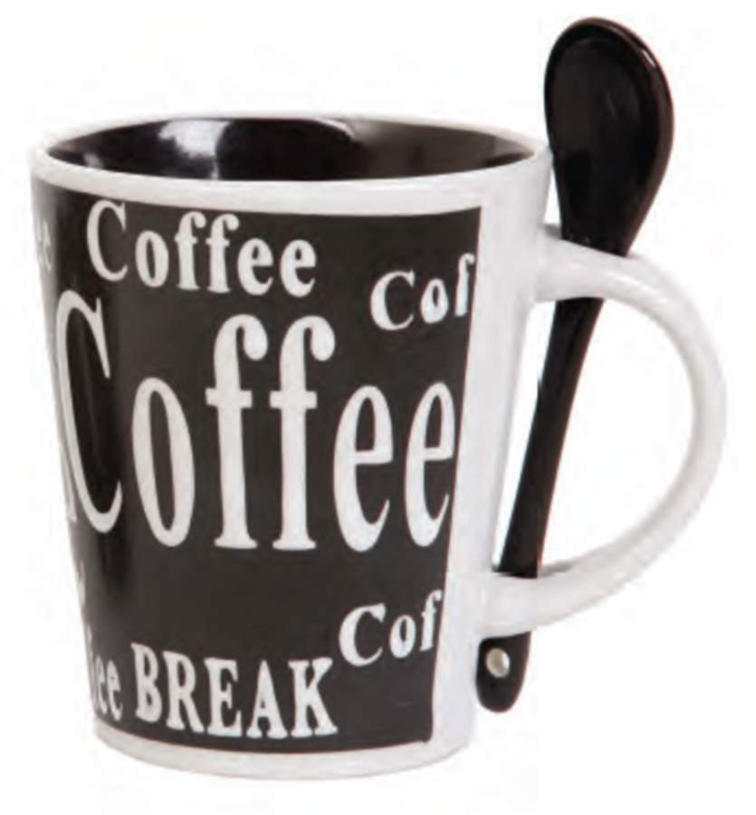 Bareggio Mug & Spoon Set by Mr. Coffee-1