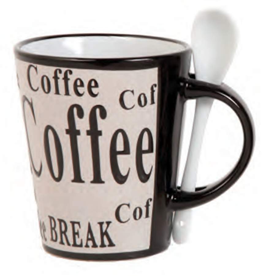 Bareggio Mug & Spoon Set by Mr. Coffee-1