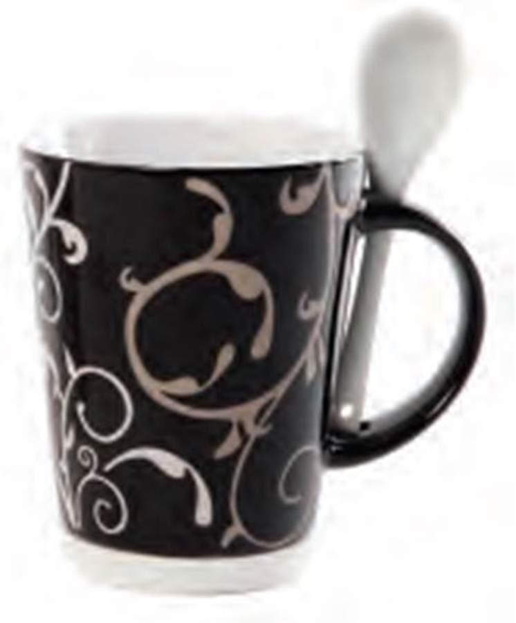 Vine Cafe Mug & Spoon Set by Mr. Coffee-1