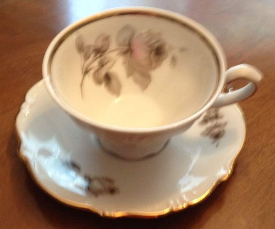 MEM17 Footed Cup & Saucer Set by Meissmen-1