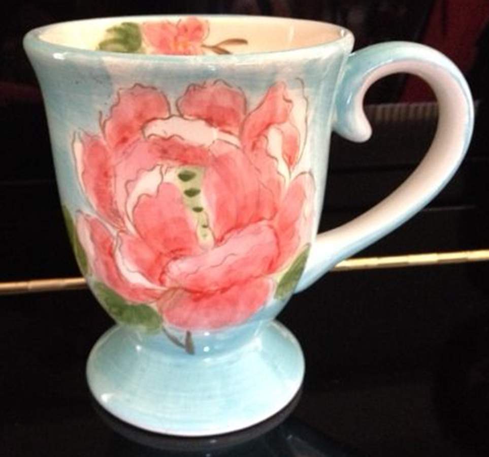 Hydrangea & Peony Mug by Maxcera Corp-1