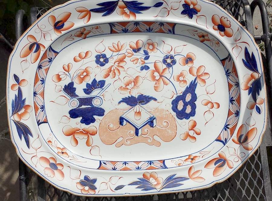 MAS86 13" Oval Serving Platter by Mason's-1
