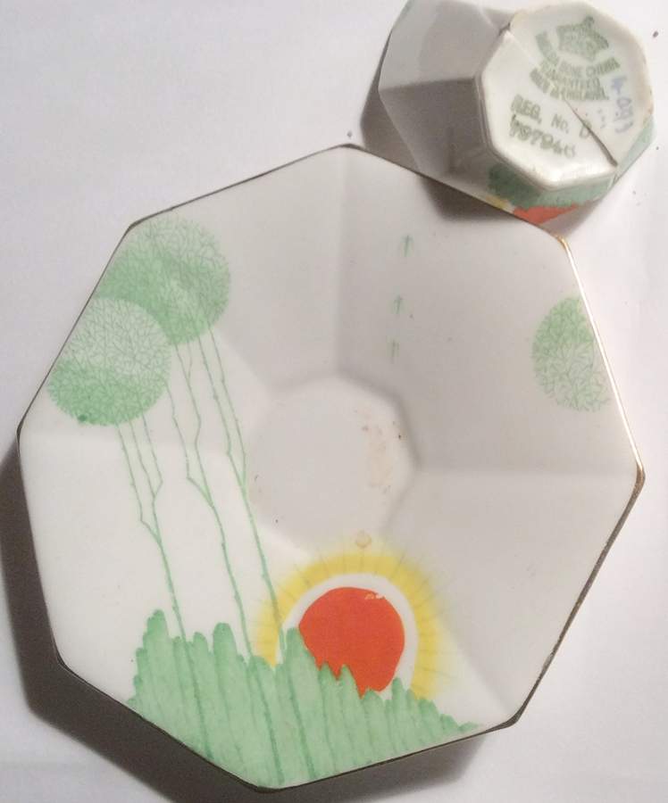MEL45 Flat Cup & Saucer Set by Melba-1
