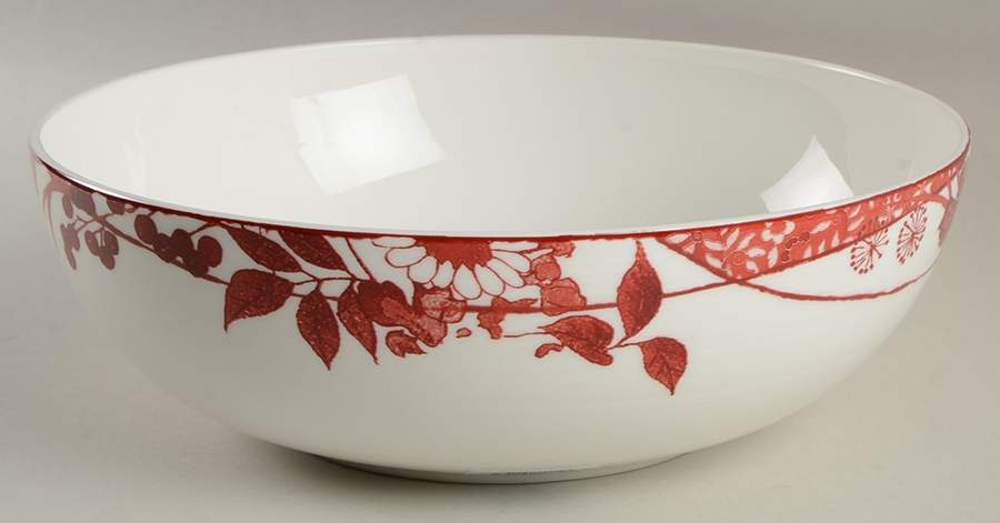 Hana Red 10" Round Vegetable Bowl by Mikasa-1