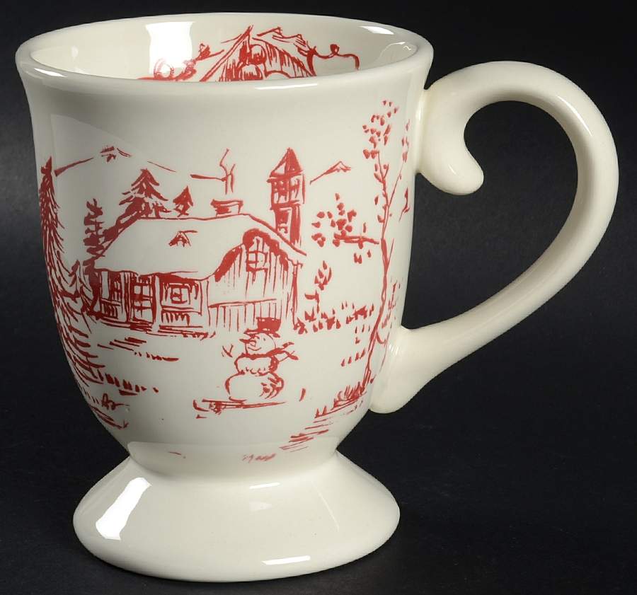 Holiday Toile Mug by Maxcera Corp-1
