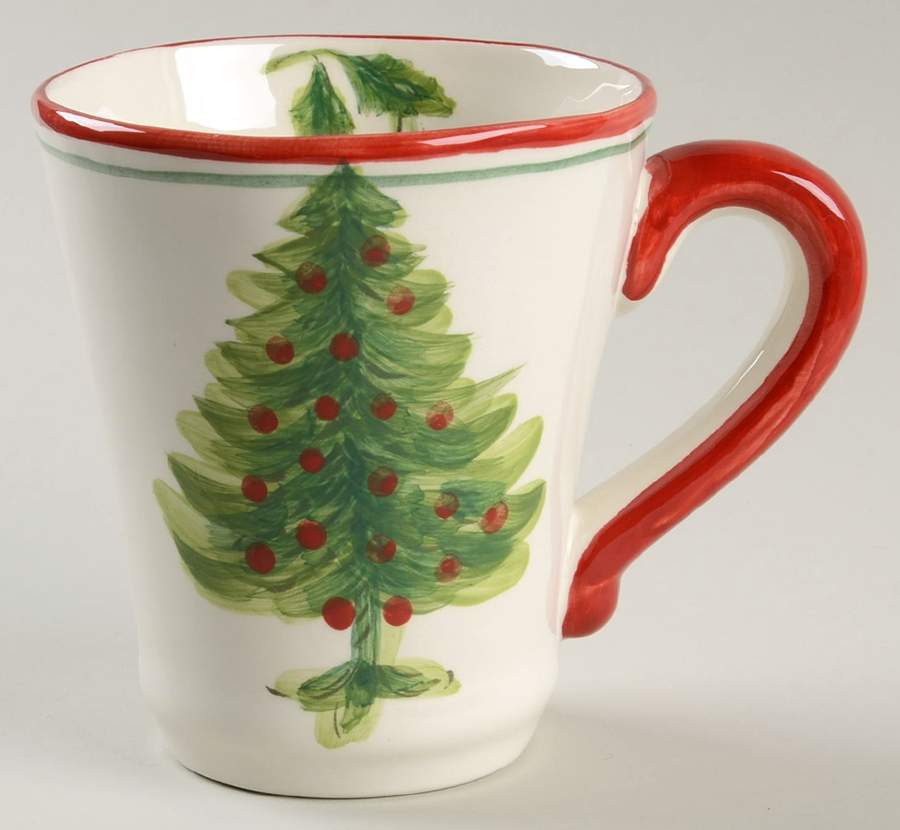 Watercolor Christmas Tree Mug by Maxcera Corp-1