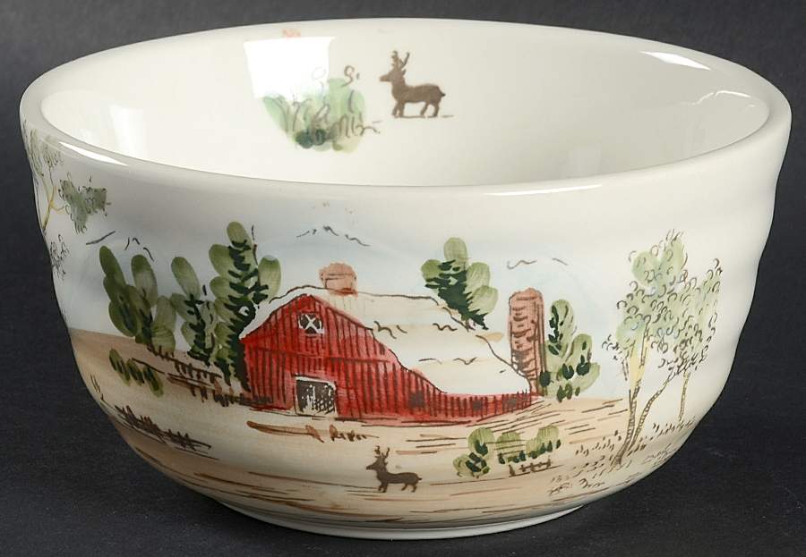 Christmas Farmhouse Soup/Cereal Bowl by Maxcera Corp-1