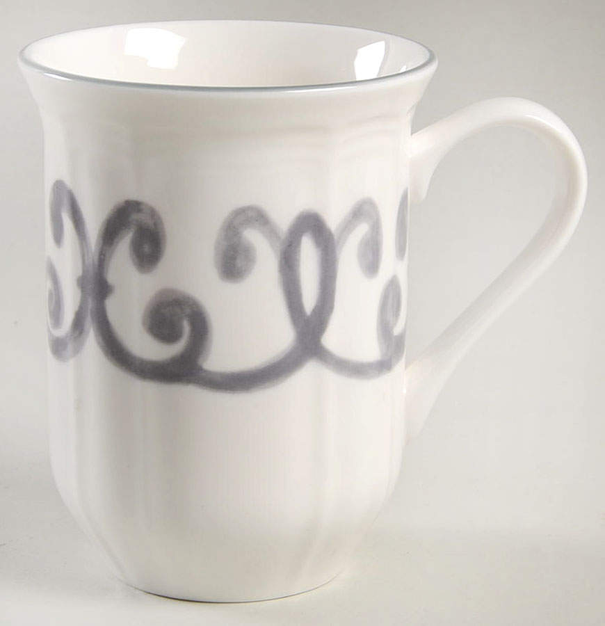 Antique White Scroll Mug by Mikasa-1