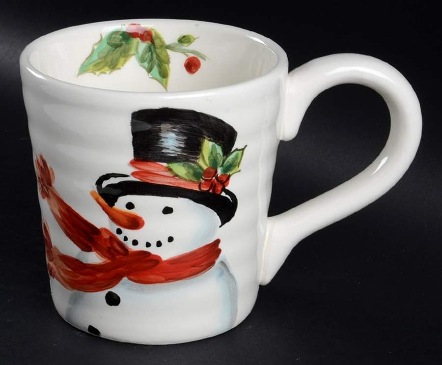 Top Hat Snowman Mug by Maxcera Corp-1