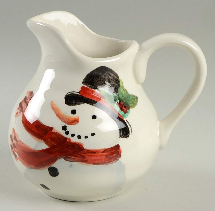 Top Hat Snowman Creamer by Maxcera Corp-1