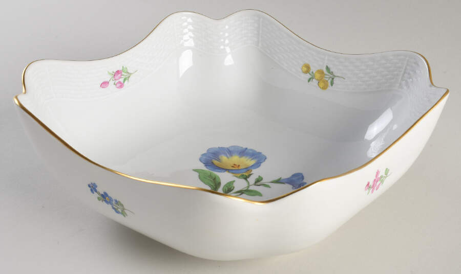 MSS231 8" Square Vegetable Bowl by Meissen (Germany)-1