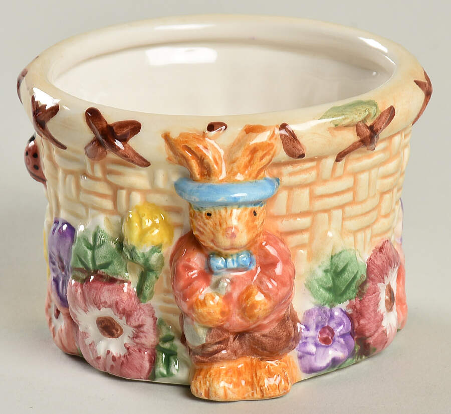 Bunny Rabbit Sculpted Sugar Bowl No Lid by Merc Asia-1