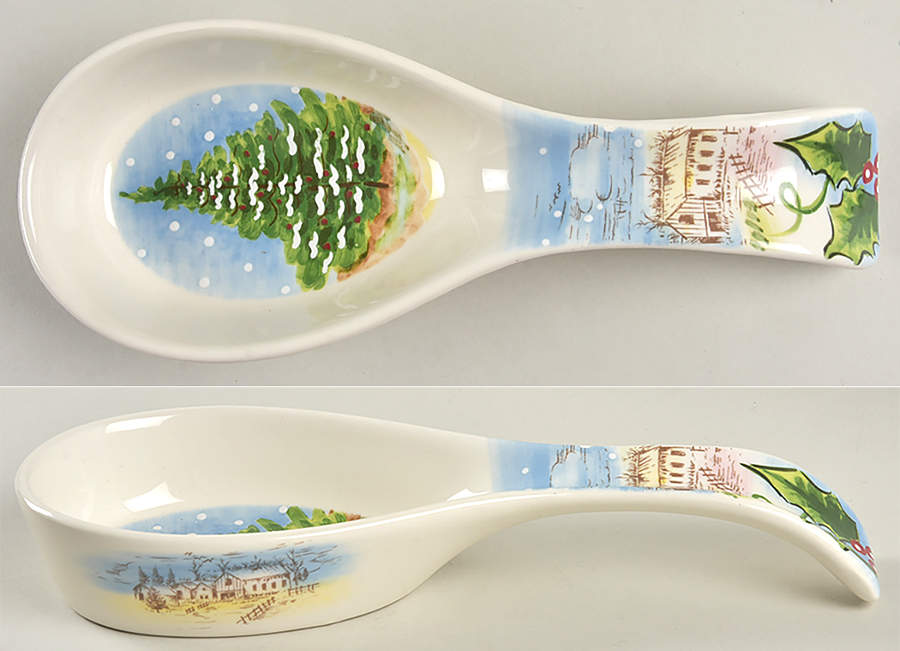 Pinesville Spoon Rest/Holder (Holds 1 Spoon) by Maxcera Corp-1