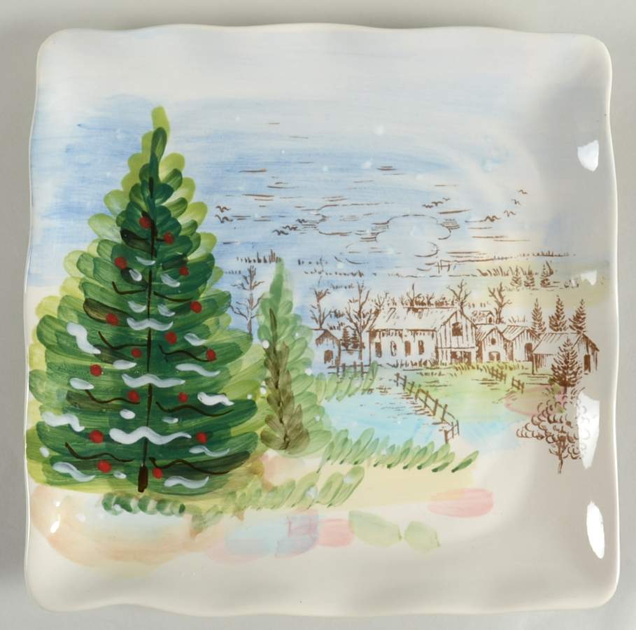 Pinesville Square Dinner Plate by Maxcera Corp-1