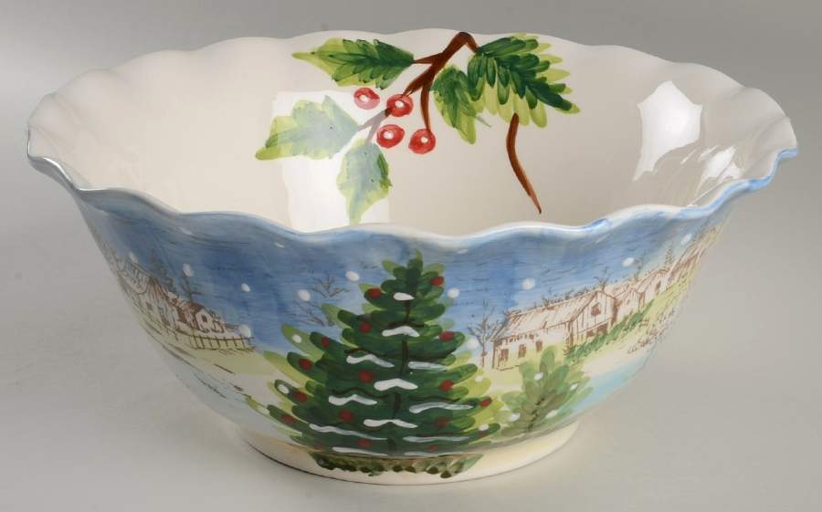 Pinesville 12" Large Salad Serving Bowl by Maxcera Corp-1