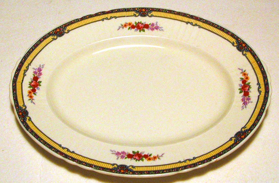 MYO178 12" Oval Serving Platter by Myott Staffordshire-1