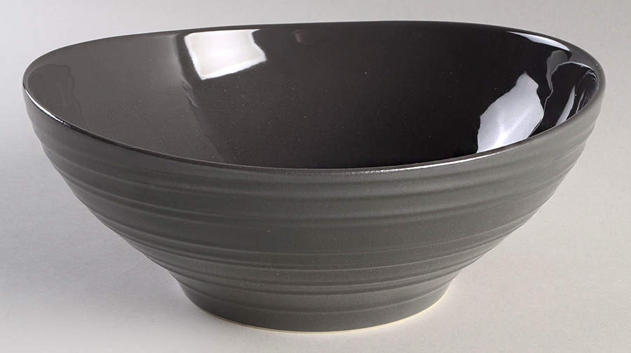 Swirl Graphite 9" Round Vegetable Bowl by Mikasa-1