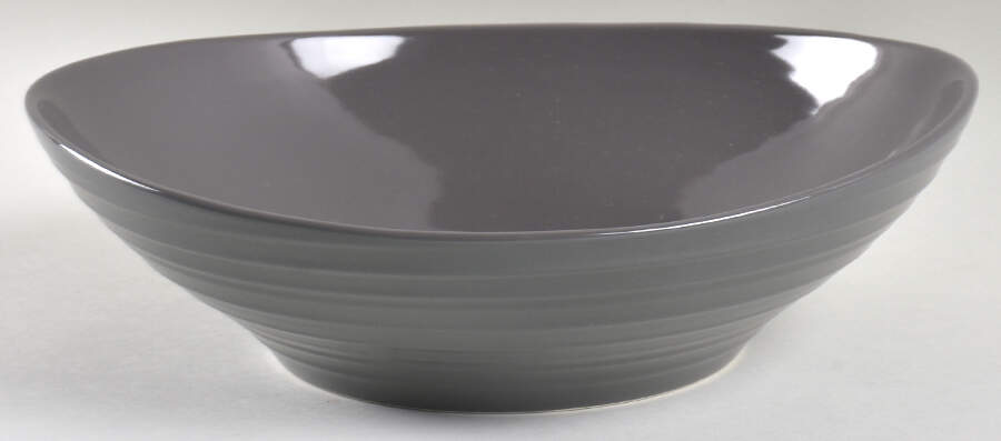 Swirl Graphite 9" Individual Pasta Bowl by Mikasa-1
