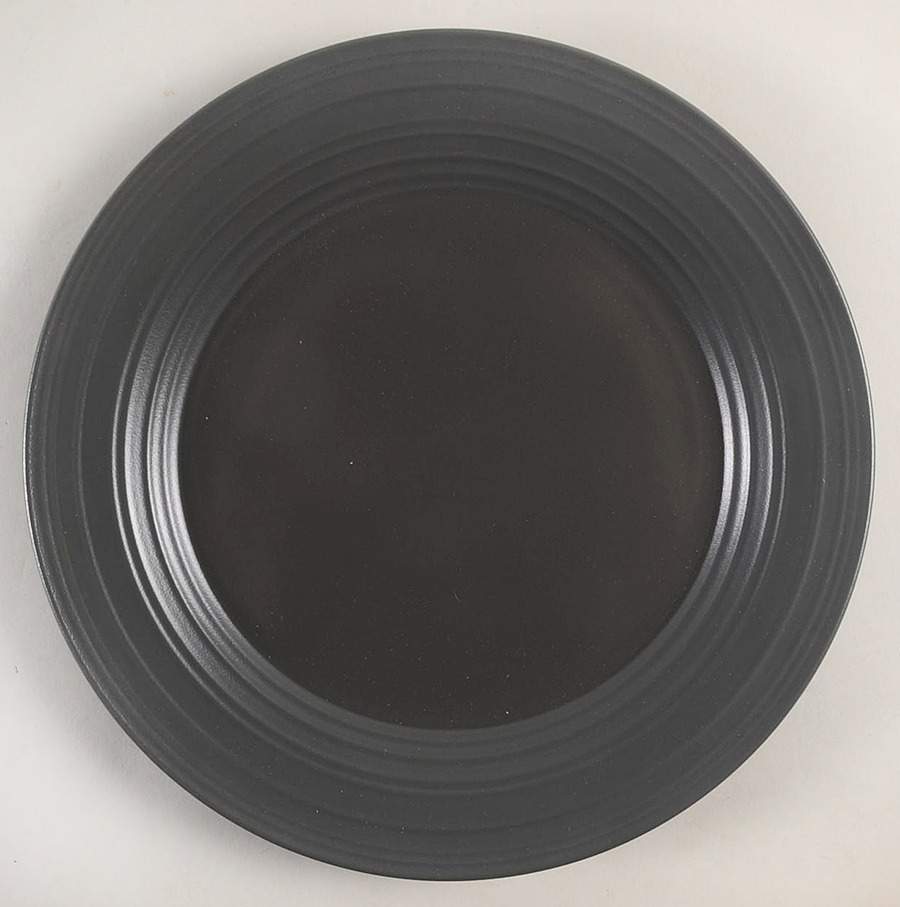 Swirl Graphite Dinner Plate by Mikasa-1