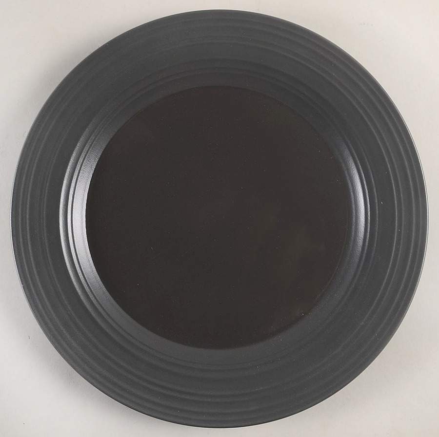Swirl Graphite 12" Chop Plate (Round Platter) by Mikasa-1