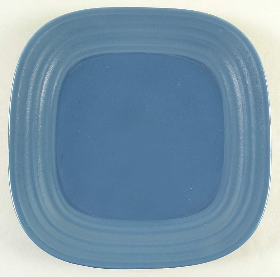 Swirl Square Blue Dinner Plate by Mikasa-1