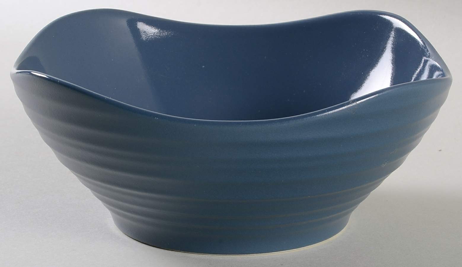 Swirl Square Blue Soup/Cereal Bowl by Mikasa-1