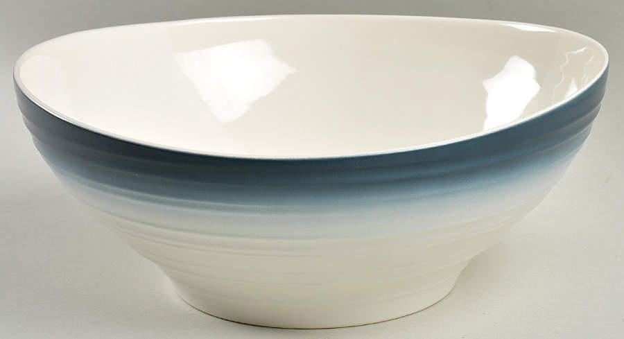 Swirl Ombre Blue 9" Round Vegetable Bowl by Mikasa-1