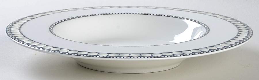 Akoya Cobalt Blue Rim Soup Bowl by Mikasa-1