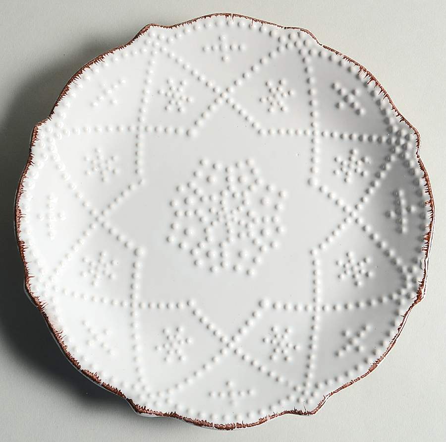 Serena White Salad Plate by Mikasa-1