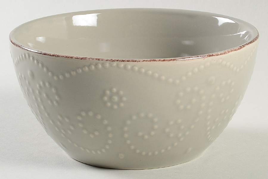 Serena Grey Soup/Cereal Bowl by Mikasa-1