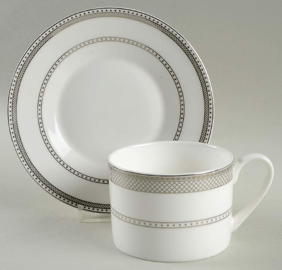 Layton Flat Cup & Saucer Set by Mikasa-1