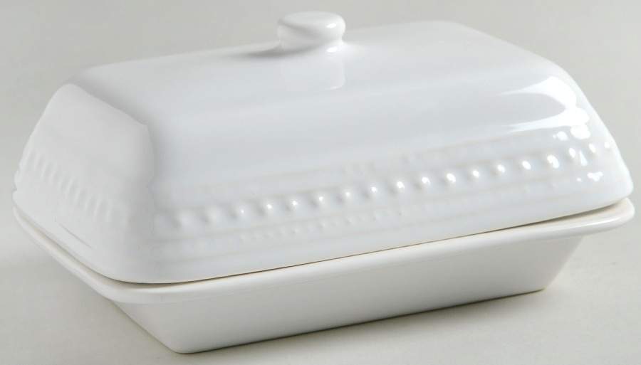 M2A20 White 1/4 Lb Covered Butter by Matceramica-1
