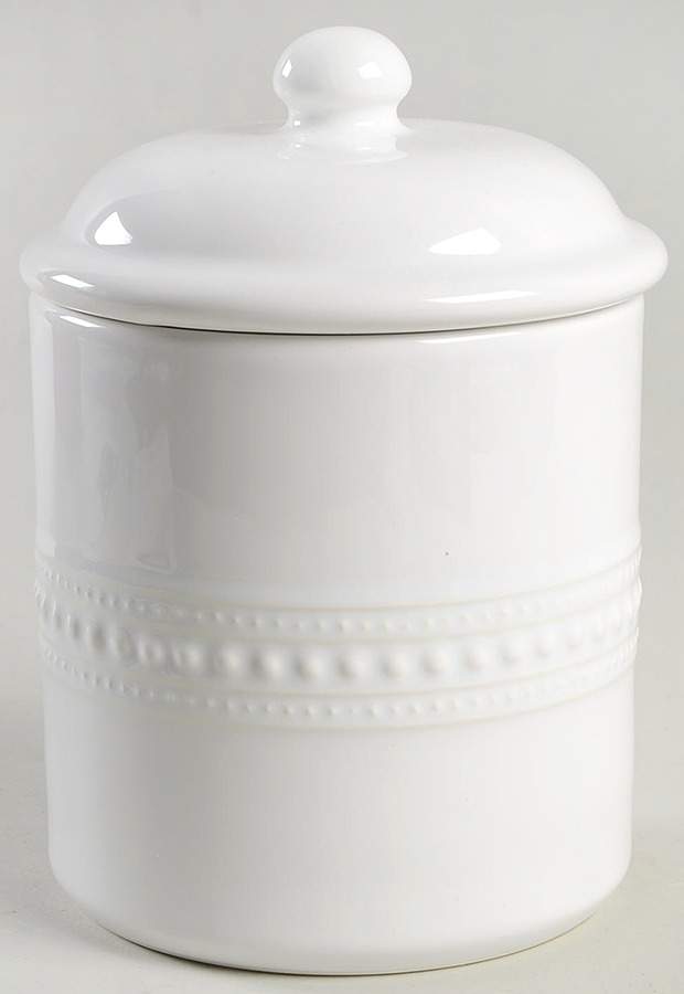 M2A20 White Small Canister & Lid by Matceramica-1