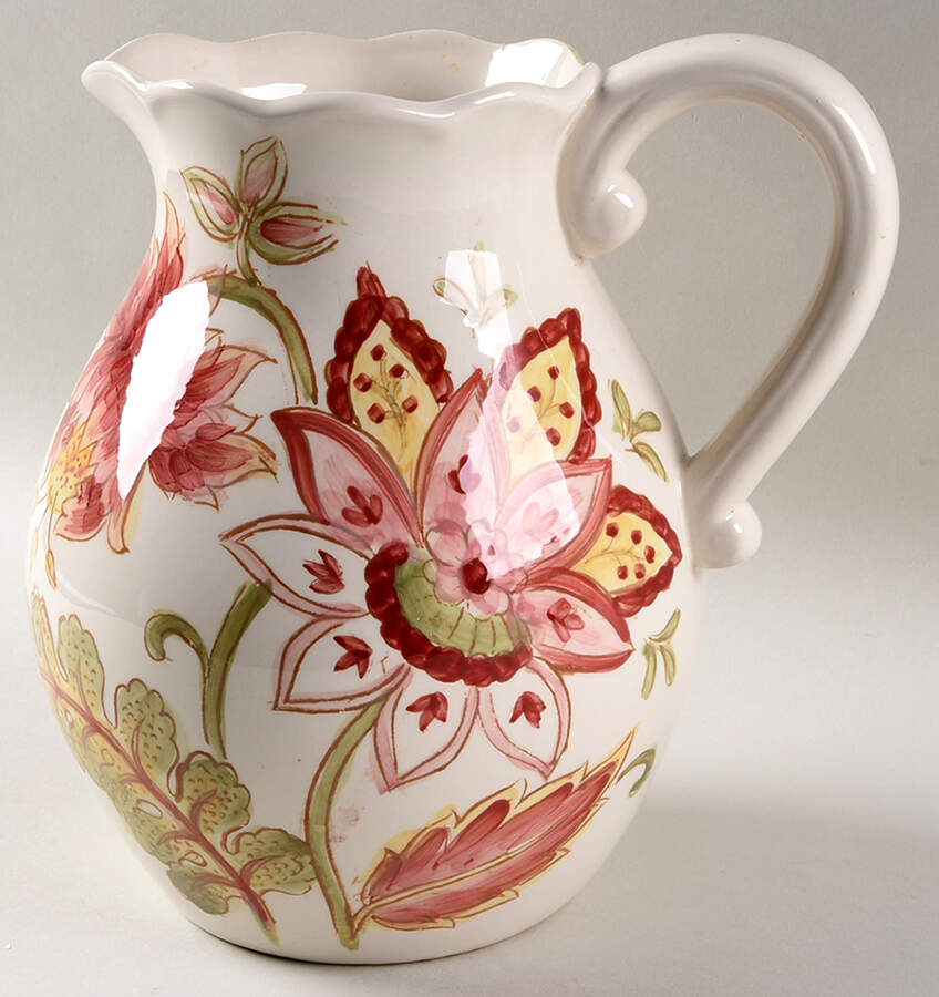 Coral Vanilla Chintz 86 Oz Pitcher by Maxcera Corp-1