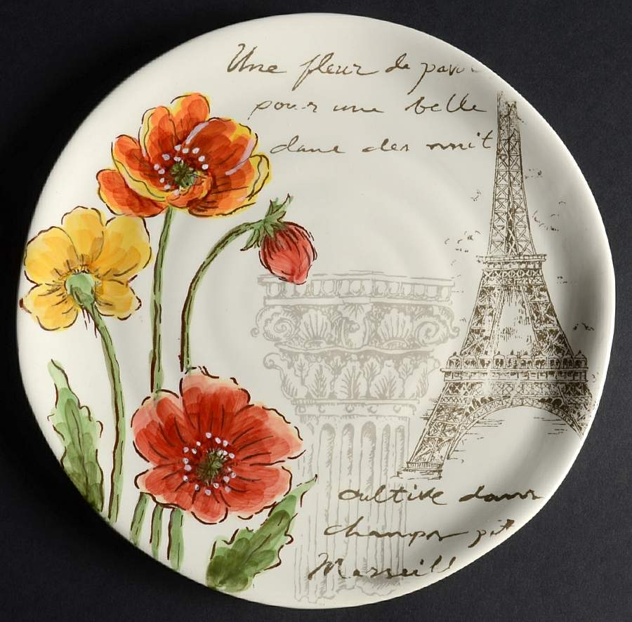 Tower & Poppy Salad Plate by Maxcera Corp-1