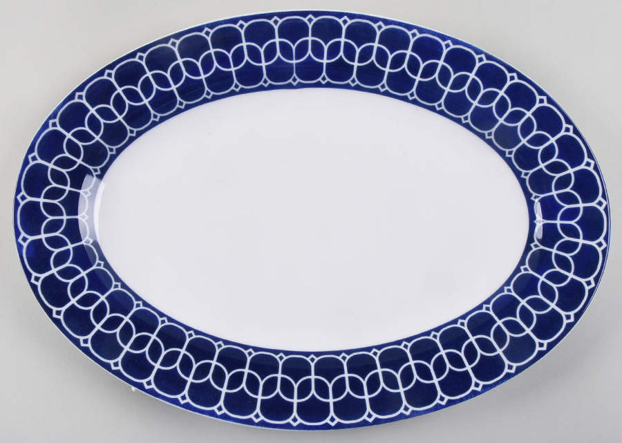 Lavina 13" Oval Serving Platter by Mikasa-1