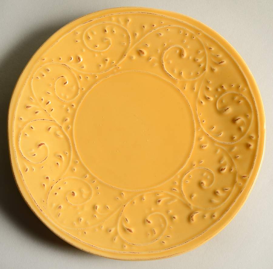 MLJ5 Gold Salad Plate by Maioliche Jessica-1
