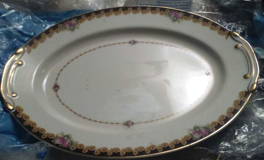 MEJ31 12" Oval Serving Platter by Meijyo (Japan)-1