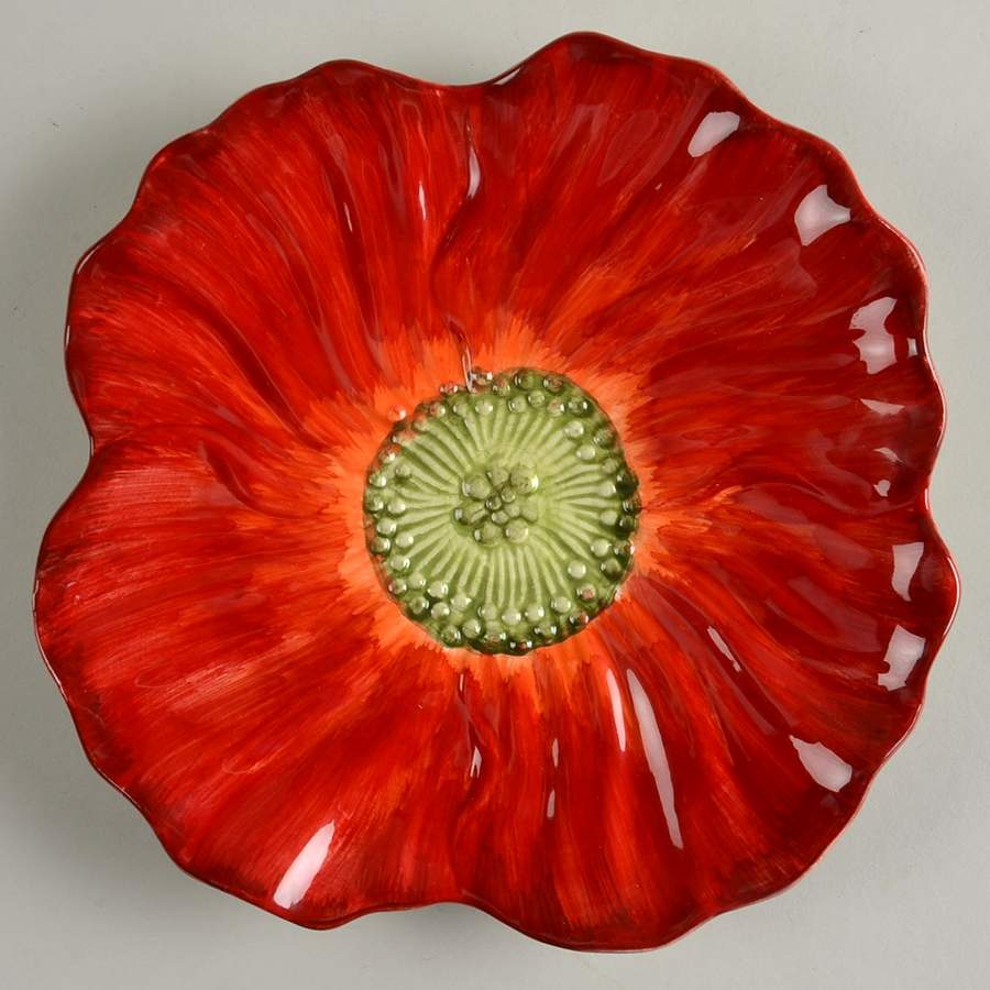 Summer Mum Floral Flower Shape Salad Plate by Maxcera Corp-1