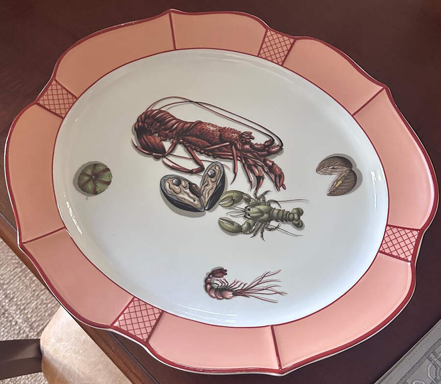 MOT63 16" Oval Serving Platter by Mottahedeh-1