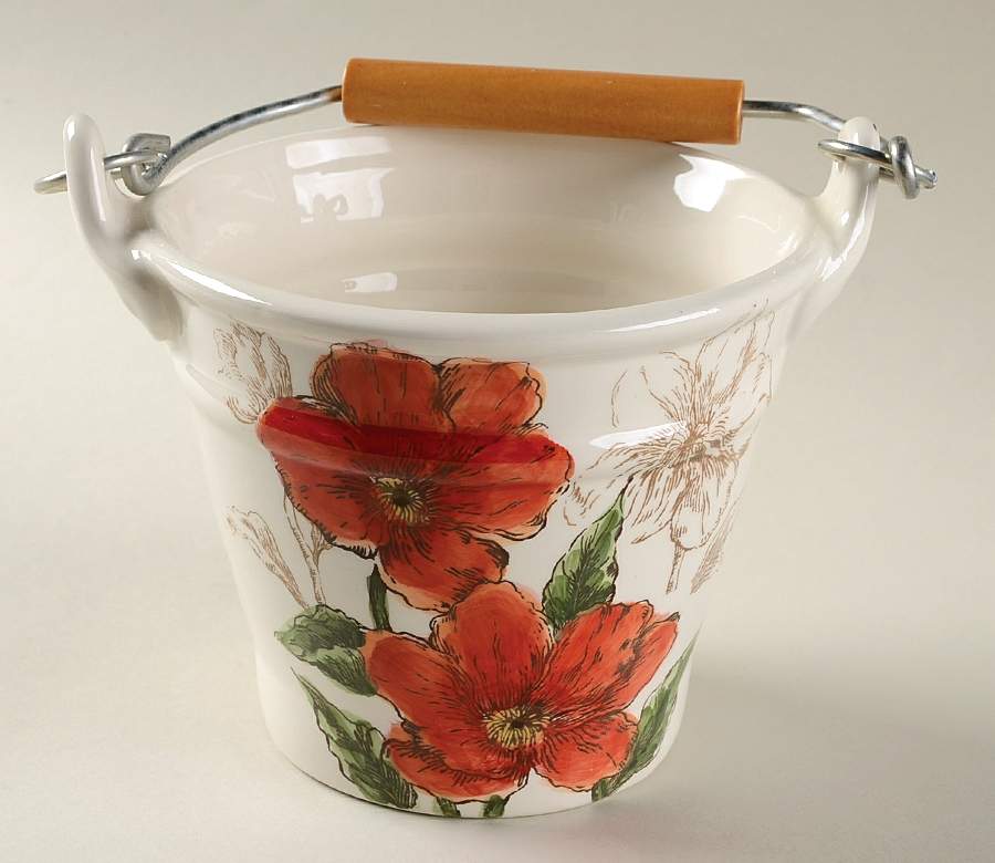 Sketch Poppy 4" Handled Basket by Maxcera Corp-1