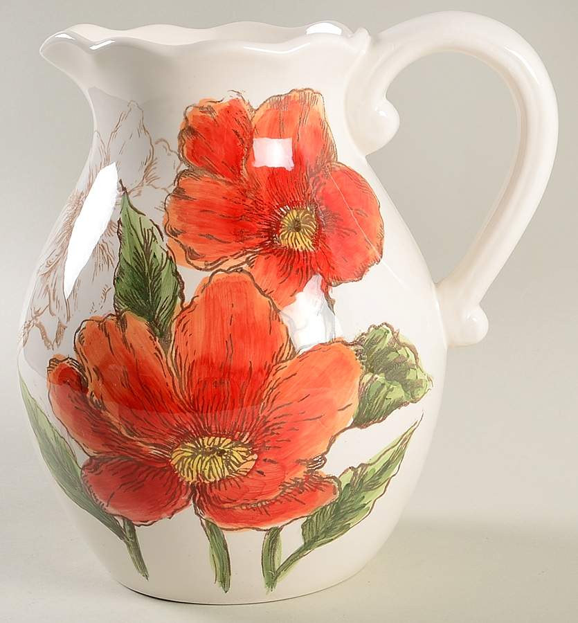Sketch Poppy 64 Oz Pitcher by Maxcera Corp-1
