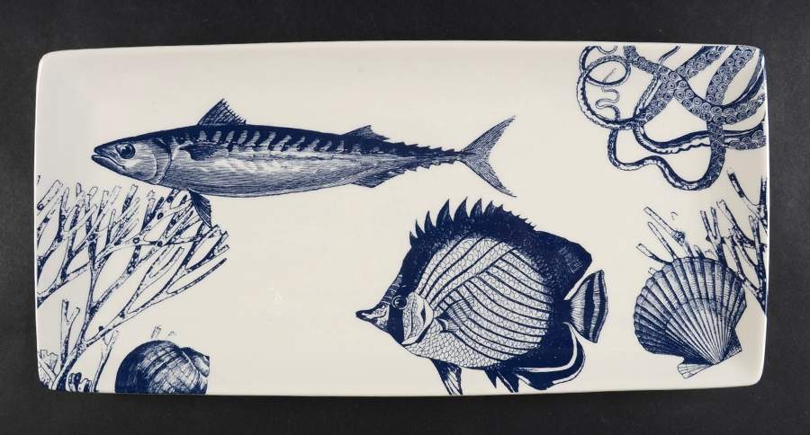 Coastal 14" Rectangular Serving Platter by Magenta-1