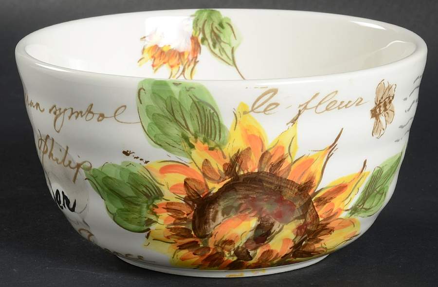 Sunflower & Tower Soup/Cereal Bowl by Maxcera Corp-1