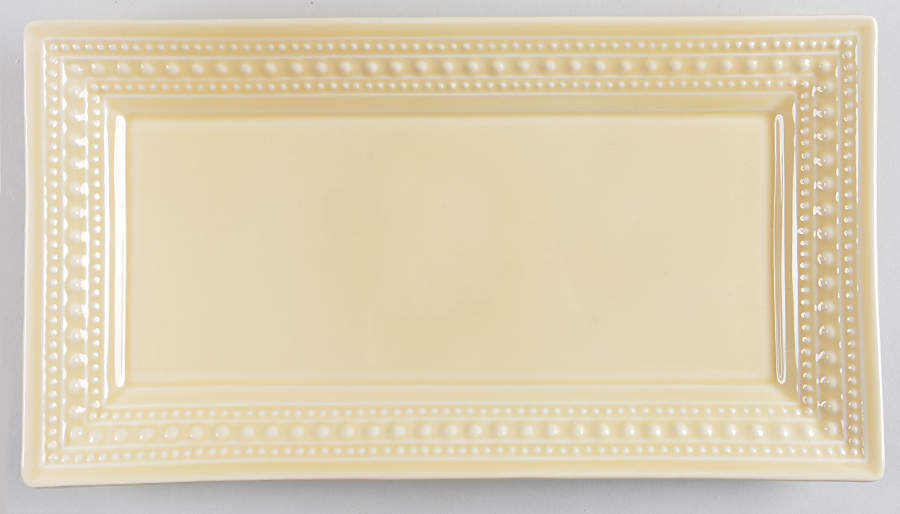 M2A20 Yellow 12" Rectangular Serving Platter by Matceramica-1