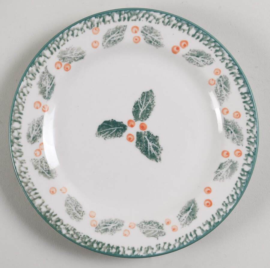 Holly Salad Plate by Montgomery Ward-1