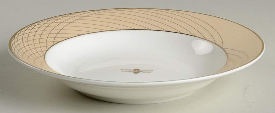 Golden Anniversary Bumblebee Rim Soup Bowl by Mary Kay-1