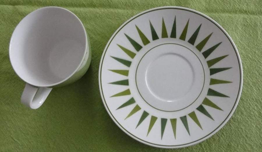 Radial Flat Cup & Saucer Set by Mikasa-1