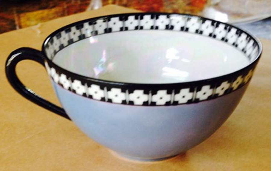 MEI696 Blue Flat Cup by Meito-1